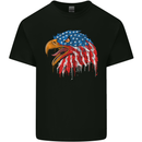 American Eagle USA Flag July 4th Kids T-Shirt Childrens Black