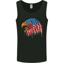 American Eagle USA Flag July 4th Mens Vest Tank Top Black