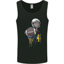 American Football Player Holding a Ball Mens Vest Tank Top Black