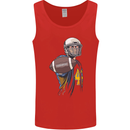 American Football Player Holding a Ball Mens Vest Tank Top Red
