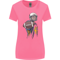 American Football Player Holding a Ball Womens Wider Cut T-Shirt Azalea