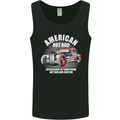 American Hot Rod Hotrod Dragster Racing Mens Vest Tank Top Black