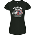 American Hot Rod Hotrod Dragster Racing Womens Petite Cut T-Shirt Black