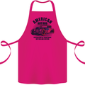 American Hot Rod Hotrod Enthusiast Car Cotton Apron 100% Organic Pink