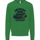American Hot Rod Hotrod Enthusiast Car Kids Sweatshirt Jumper Irish Green