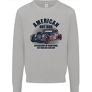 American Hot Rod Hotrod Enthusiast Car Kids Sweatshirt Jumper Sports Grey