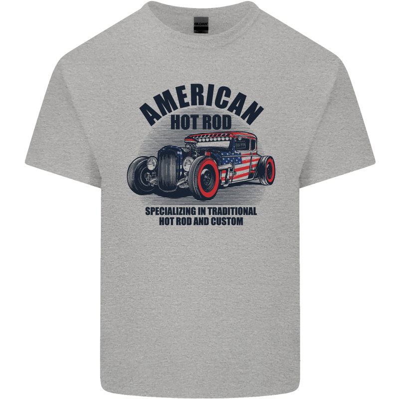 American Hot Rod Hotrod Enthusiast Car Kids T-Shirt Childrens Sports Grey