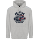 American Hot Rod Hotrod Enthusiast Car Mens 80% Cotton Hoodie Sports Grey