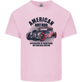 American Hot Rod Hotrod Enthusiast Car Mens Cotton T-Shirt Tee Top Light Pink