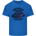 American Hot Rod Hotrod Enthusiast Car Mens Cotton T-Shirt Tee Top Royal Blue