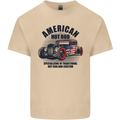 American Hot Rod Hotrod Enthusiast Car Mens Cotton T-Shirt Tee Top Sand