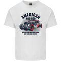 American Hot Rod Hotrod Enthusiast Car Mens Cotton T-Shirt Tee Top White