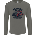 American Hot Rod Hotrod Enthusiast Car Mens Long Sleeve T-Shirt Charcoal