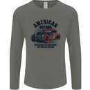 American Hot Rod Hotrod Enthusiast Car Mens Long Sleeve T-Shirt Charcoal