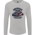 American Hot Rod Hotrod Enthusiast Car Mens Long Sleeve T-Shirt Sports Grey