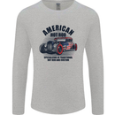 American Hot Rod Hotrod Enthusiast Car Mens Long Sleeve T-Shirt Sports Grey