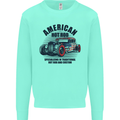 American Hot Rod Hotrod Enthusiast Car Mens Sweatshirt Jumper Peppermint