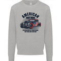 American Hot Rod Hotrod Enthusiast Car Mens Sweatshirt Jumper Sports Grey