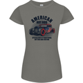 American Hot Rod Hotrod Enthusiast Car Womens Petite Cut T-Shirt Charcoal