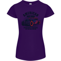 American Hot Rod Hotrod Enthusiast Car Womens Petite Cut T-Shirt Purple