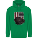 American Labrador USA Flag Dog Childrens Kids Hoodie Irish Green