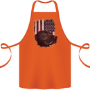 American Labrador USA Flag Dog Cotton Apron 100% Organic Orange