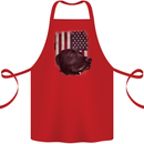 American Labrador USA Flag Dog Cotton Apron 100% Organic Red