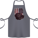 American Labrador USA Flag Dog Cotton Apron 100% Organic Steel