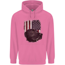 American Labrador USA Flag Dog Mens 80% Cotton Hoodie Azelea
