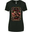 American Motorcycle Biker Motorcycle Womens Wider Cut T-Shirt Black