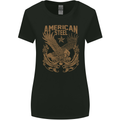American Steel Motorbike Motorcycle Biker Womens Wider Cut T-Shirt Black