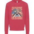 American USA Gamer Video Games Joypad Kids Sweatshirt Jumper Heliconia
