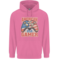 American USA Gamer Video Games Joypad Mens 80% Cotton Hoodie Azelea