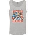 American USA Gamer Video Games Joypad Mens Vest Tank Top Sports Grey