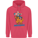 Amerisaurus T-Rex Dabbing Uncle Sam USA Childrens Kids Hoodie Heliconia