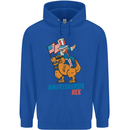 Amerisaurus T-Rex Dabbing Uncle Sam USA Childrens Kids Hoodie Royal Blue