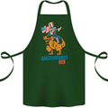 Amerisaurus T-Rex Dabbing Uncle Sam USA Cotton Apron 100% Organic Forest Green