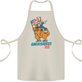 Amerisaurus T-Rex Dabbing Uncle Sam USA Cotton Apron 100% Organic Natural