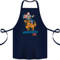 Amerisaurus T-Rex Dabbing Uncle Sam USA Cotton Apron 100% Organic Navy Blue