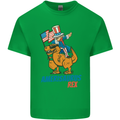 Amerisaurus T-Rex Dabbing Uncle Sam USA Kids T-Shirt Childrens Irish Green