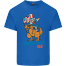 Amerisaurus T-Rex Dabbing Uncle Sam USA Kids T-Shirt Childrens Royal Blue
