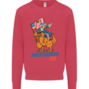 Amerisaurus T-Rex Dabbing Uncle Sam USA Mens Sweatshirt Jumper Heliconia