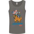 Amerisaurus T-Rex Dabbing Uncle Sam USA Mens Vest Tank Top Charcoal