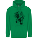 An Abstract Elephant Environment Childrens Kids Hoodie Irish Green