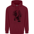 An Abstract Elephant Environment Childrens Kids Hoodie Maroon