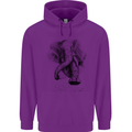 An Abstract Elephant Environment Childrens Kids Hoodie Purple