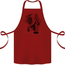 An Abstract Elephant Environment Cotton Apron 100% Organic Maroon