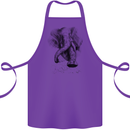 An Abstract Elephant Environment Cotton Apron 100% Organic Purple
