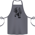 An Abstract Elephant Environment Cotton Apron 100% Organic Steel