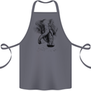 An Abstract Elephant Environment Cotton Apron 100% Organic Steel